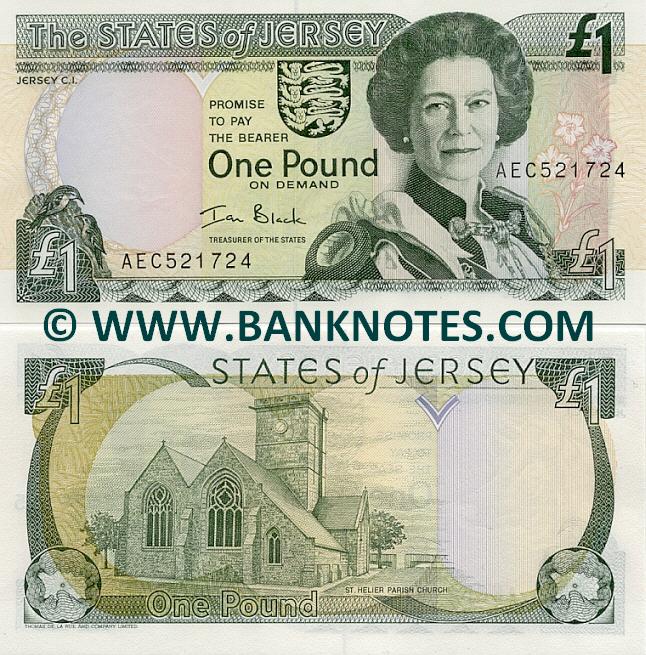 the states of jersey one pound note