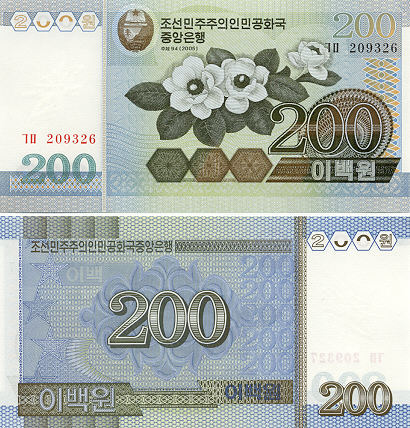 North Korea Currency Gallery