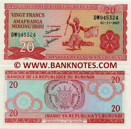 Burundi Currency & Banknote Galllery