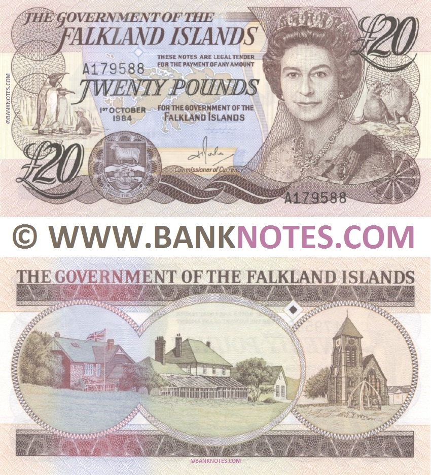 Falkland Islands 20 Pounds 1.10.1984 (A179588) AU