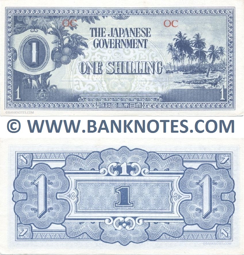 Oceania 1 Shilling (1942) (Block letters: OC) AU-UNC