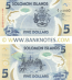 Solomon Islands 5 Dollars 2022 (A/5 77xxxx) polymer UNC