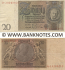 Germany 20 Reichsmark 22.1.1929 (serial # varies) (circulated) VF