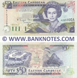 Antigua & Barbuda 50 Dollars 1993 (A163300A) (v.lt. circulated) XF-AU