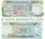 Belize 1 Dollar 1.7.1983 (A/6 047935) UNC