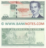 Cuba 500 Pesos 2024 (IG-12/30205x) (Sig.26: JA Vázquez) UNC