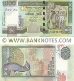 Sri Lanka 1000 Rupees 3.7.2006 (Sig: Rajapaksa; Cabraal) (G/217 4879xx) UNC–