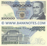 Poland 100000 Zlotych 1.2.1990 (BT 0329481) UNC