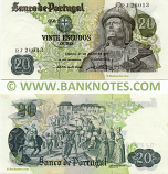 Portugal 20 Escudos 27.7.1971 (Sig: AEBdS-Silva & AJNL-Borges) (HV 118xx) UNC