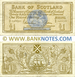 Scotland 1 Pound Sterling 3.3.1967 (Bank of Scotland) (A/V 0966521)