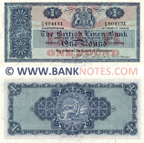 Scotland 1 Pound Sterling 31.3.1962 (British Linen Bank) (X/3 804131) (lt. circulated) XF-AU