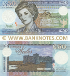 Wales 50 Pounds 2017 (Artist's Essay Commemorative Note)